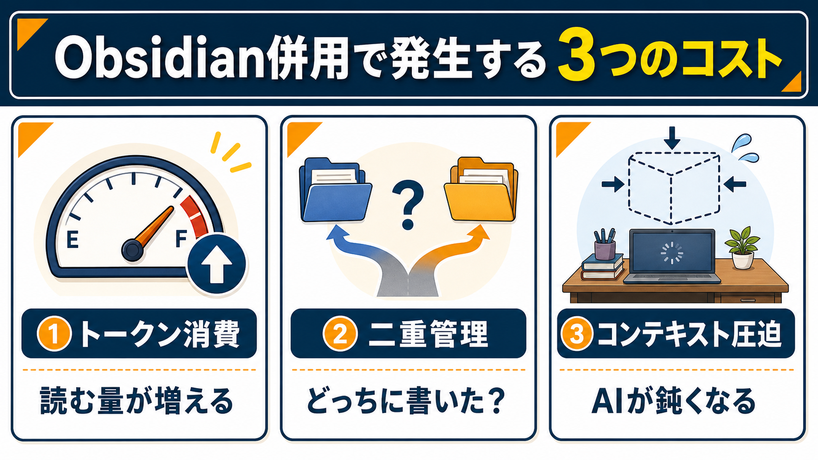 Obsidian併用で発生する3つのコスト