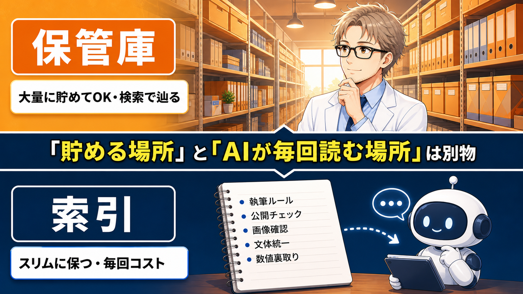 保管庫と索引は別物